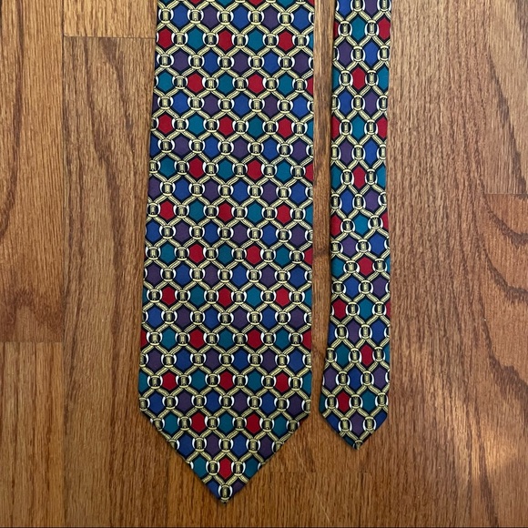 Christian Dior Monsieur silk tie made in USA - Picture 4 of 11